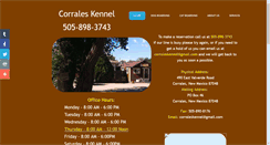 Desktop Screenshot of corraleskennel.com